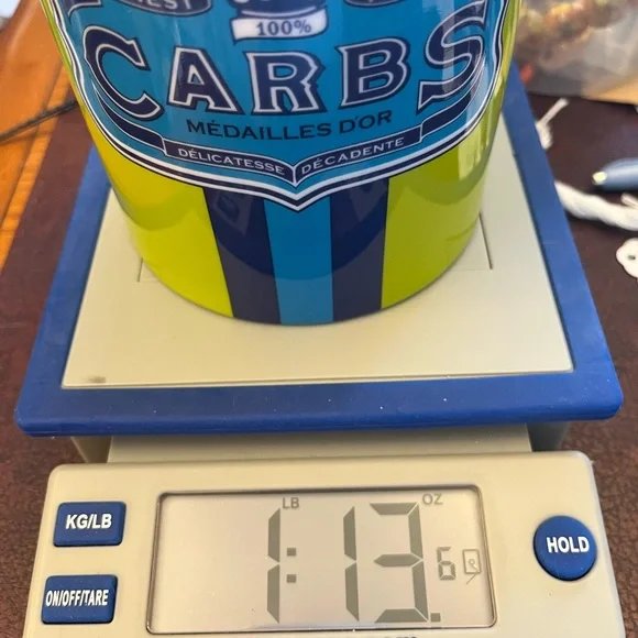 Jonathan Adler Happy Chic "Carbs" Ceramic Carnaby Canister Gasket Seal EUC - Picture 9 of 12